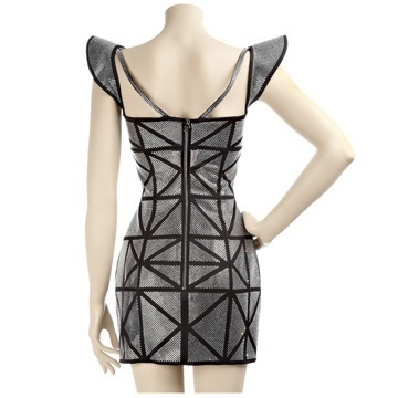 巴爾曼銀色絲綢混紡小禮服 奢華與優雅的時尚詮釋